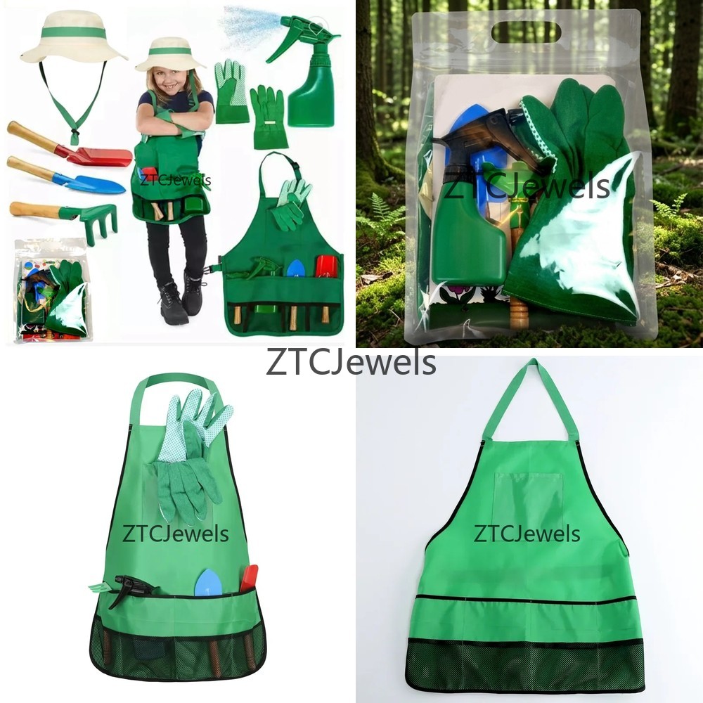 Gardening Tools - Kids Garden Apron Tool Set with