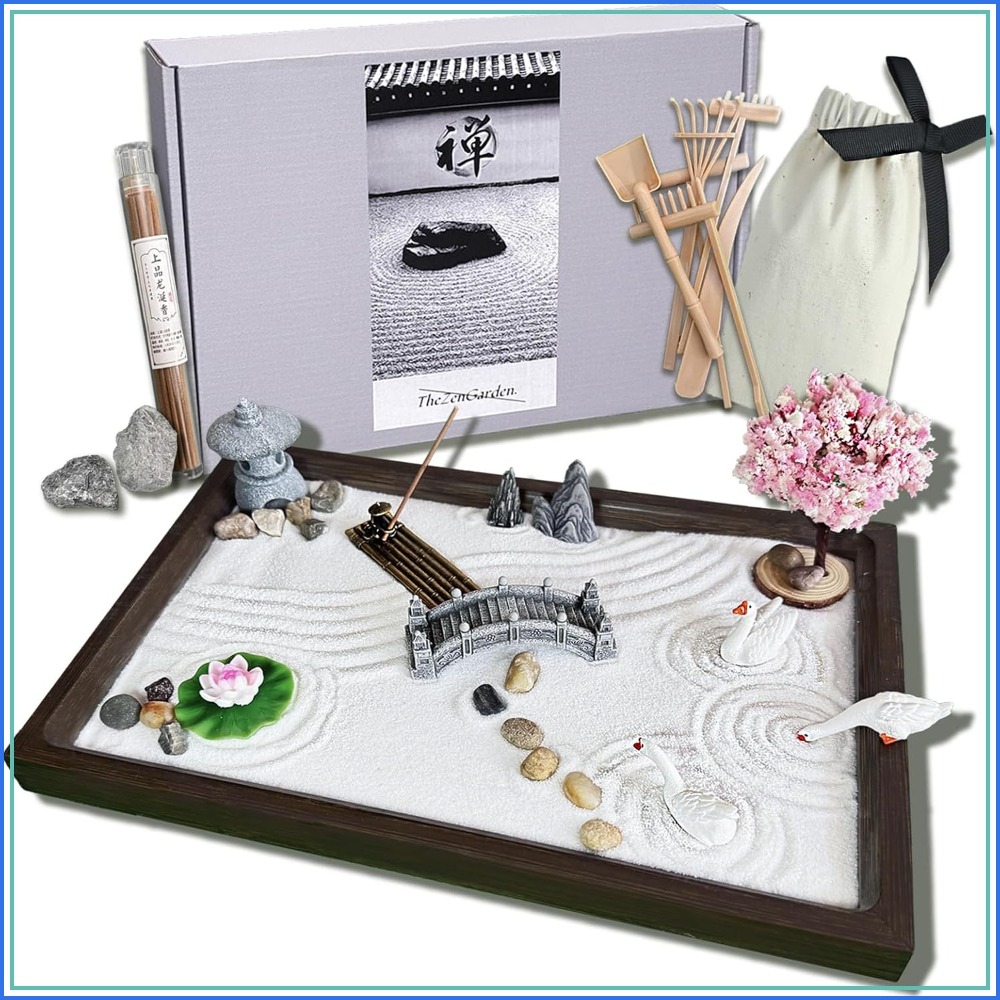 Zen Gardening Tools - SRAYW Zen Garden Kit For Desk