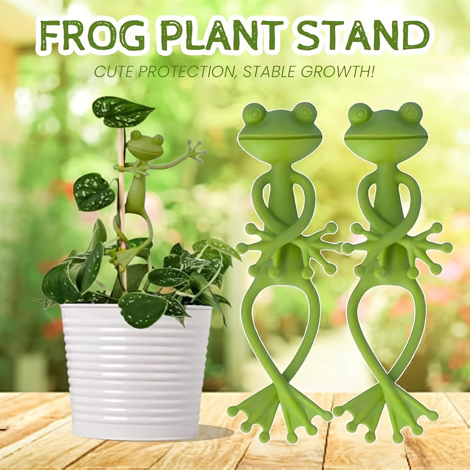 Gardening Tools For Vines - Creative Green Frog Plant Fixing Clip,