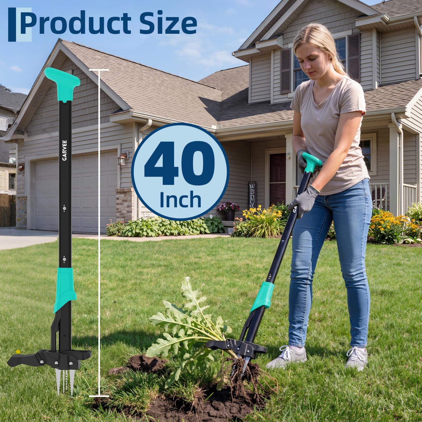 Weed Puller - Long Handle Stand Up Weed Puller,No