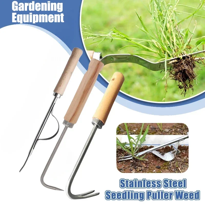 Weed Puller - Stainless Steel Gardening Weeder Manual Removal
