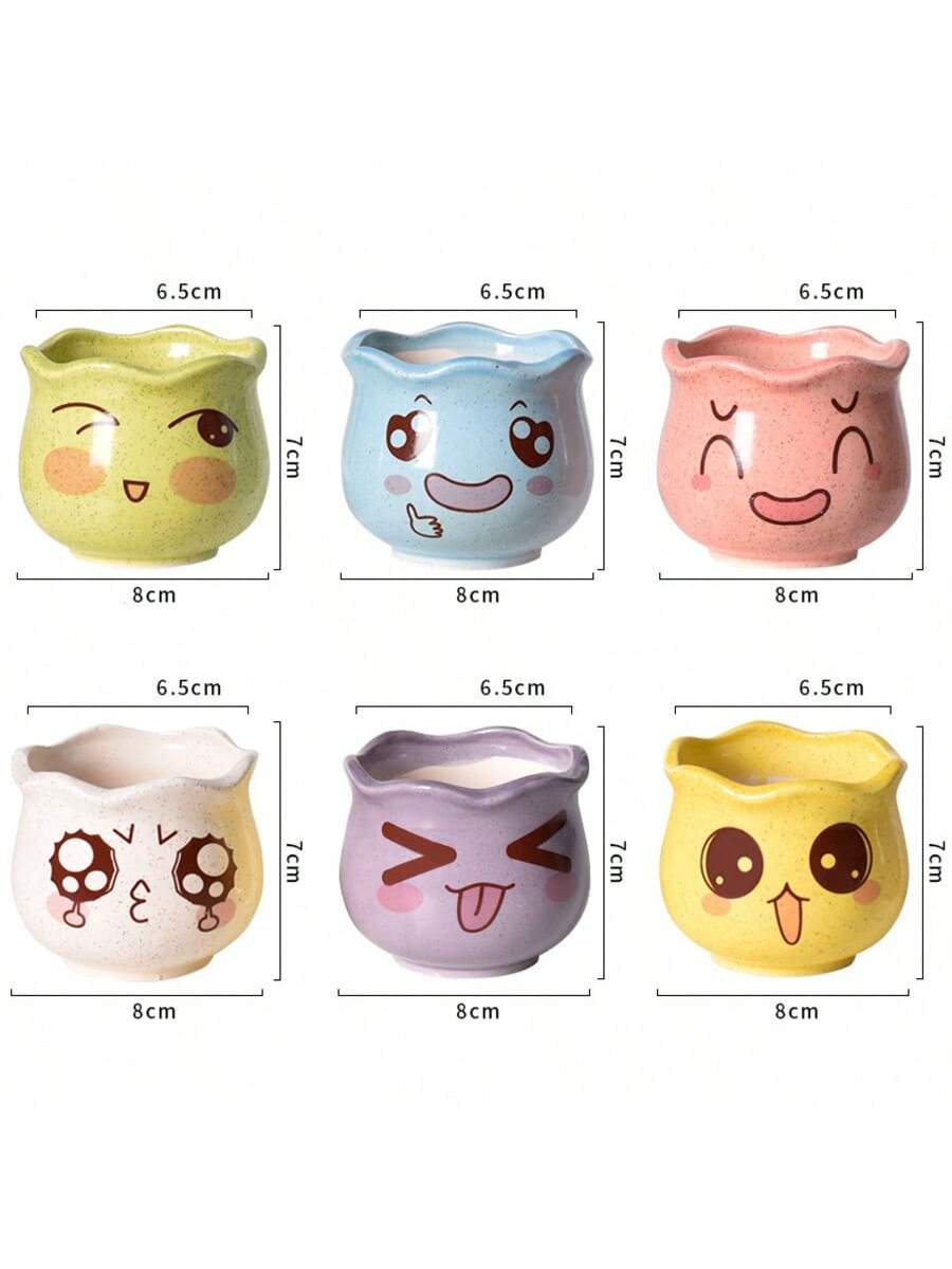 6pcs/set Cartoon Cute Ceramic  - Gardening Tools Cute ulasan dan harga
