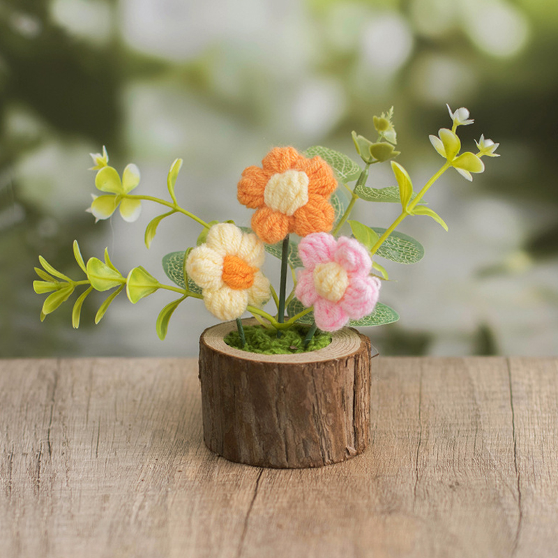 1Pc Crochet Flowers Cute Knitt - Gardening Tools Cute ulasan dan harga