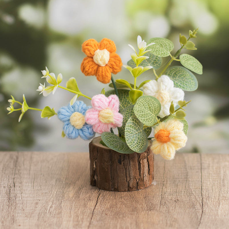 1Pc Crochet Flowers Cute Knitt - Gardening Tools Cute ulasan dan harga