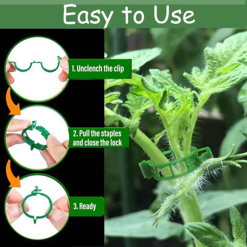 10/600Pcs Plastic Plant Suppor - Gardening Tools For Vines ulasan dan harga