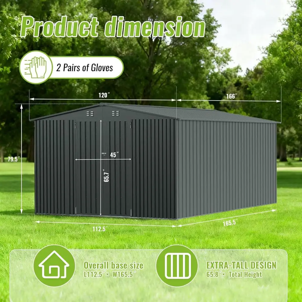 Durable Metal Outdoor Storage  - Gardening Tools ulasan dan harga