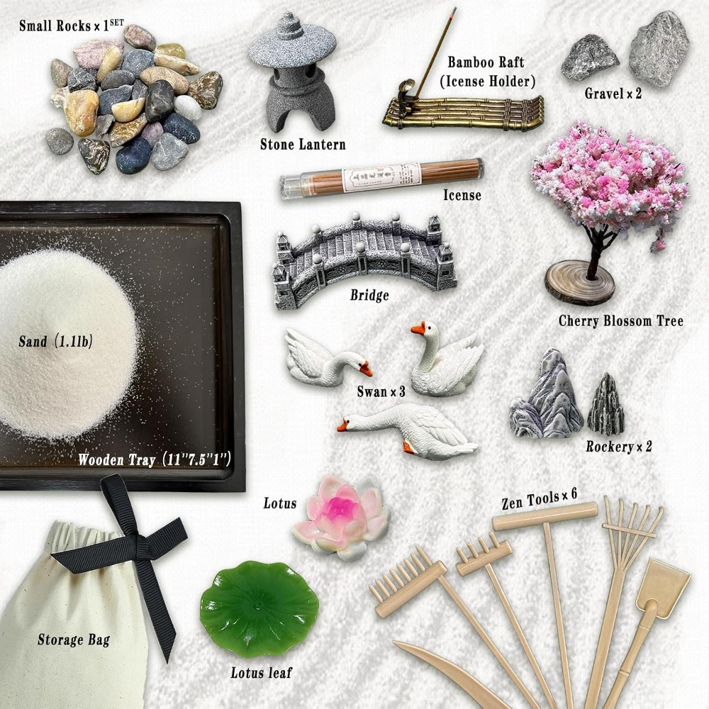 SRAYW Zen Garden Kit For Desk  - Zen Gardening Tools ulasan dan harga