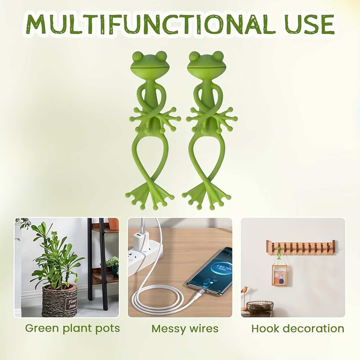 Creative Green Frog Plant Fixi - Gardening Tools For Vines ulasan dan harga