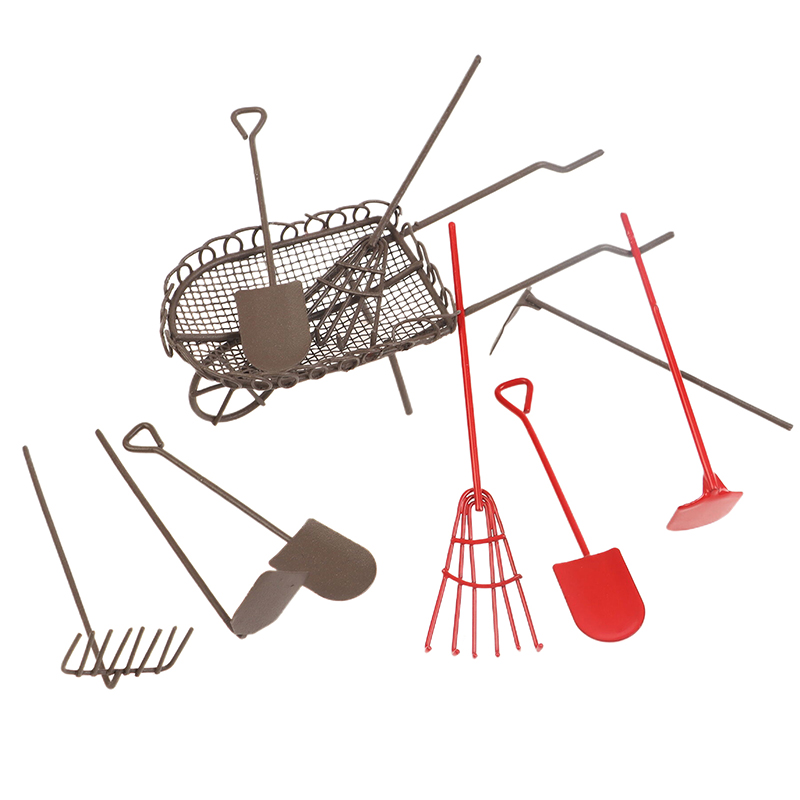 1/12 Dollhouse Simulation Gard - Gardening Tools Hoe ulasan dan harga