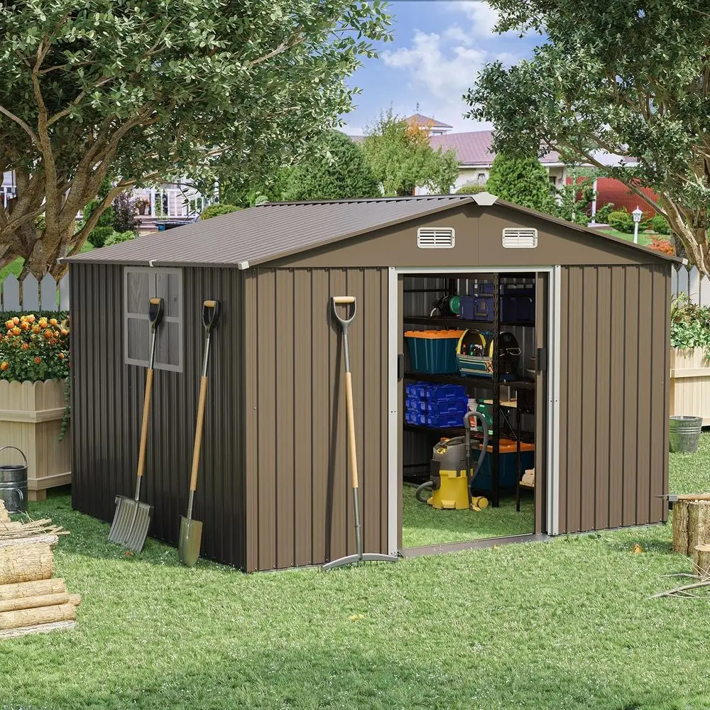 10T x 8T Outdoor Metal Storage - Gardening Tools ulasan dan harga
