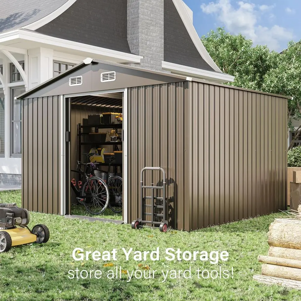 10T x 8T Outdoor Metal Storage - Gardening Tools ulasan dan harga