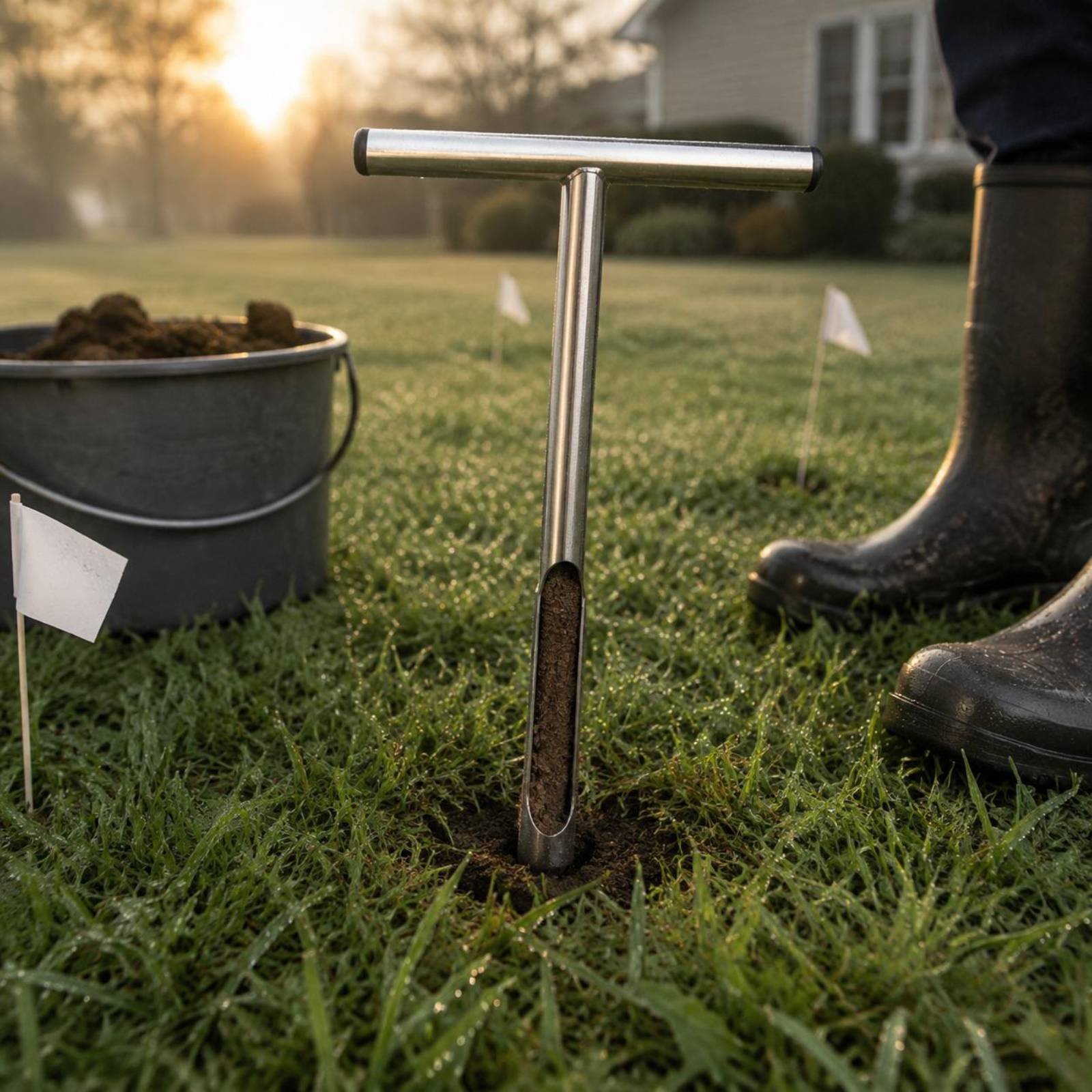 Stainless Steel Soil Sampler E - Gardening Tools Long ulasan dan harga