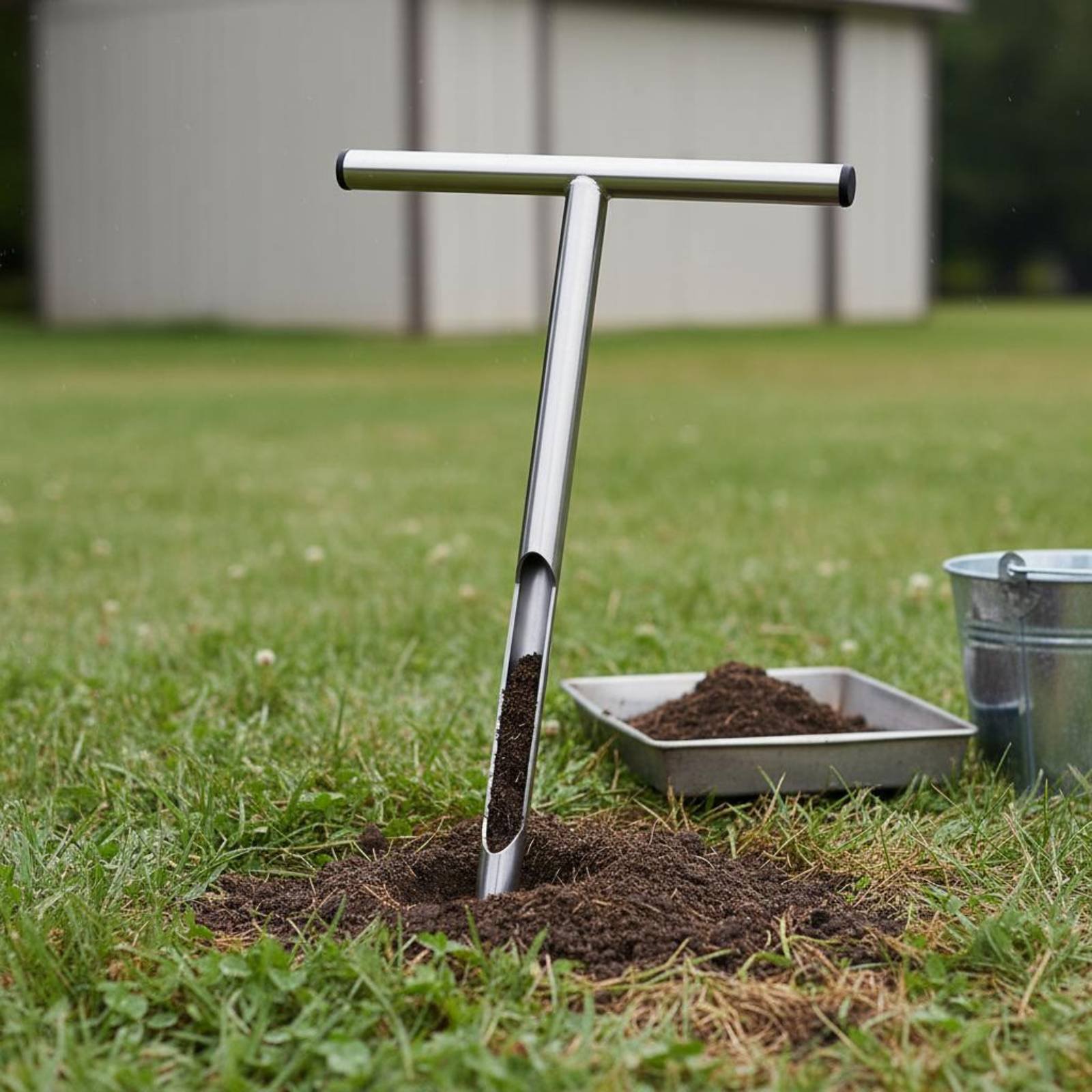 Stainless Steel Soil Sampler E - Gardening Tools Long ulasan dan harga