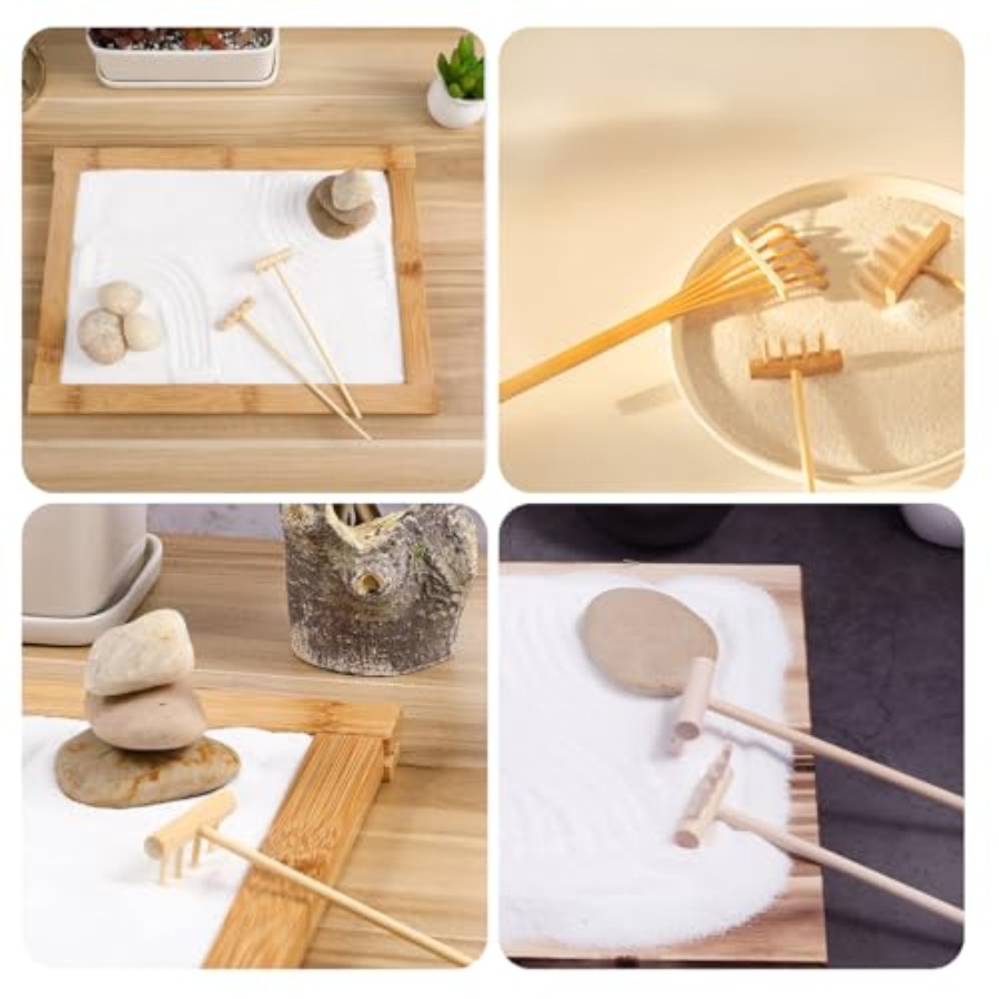 7pcs Miniature Tabletop Rock S - Zen Gardening Tools ulasan dan harga