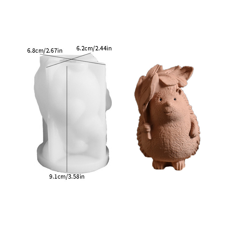 hedgehog holding flowers candl - Gardening Tools Cute ulasan dan harga