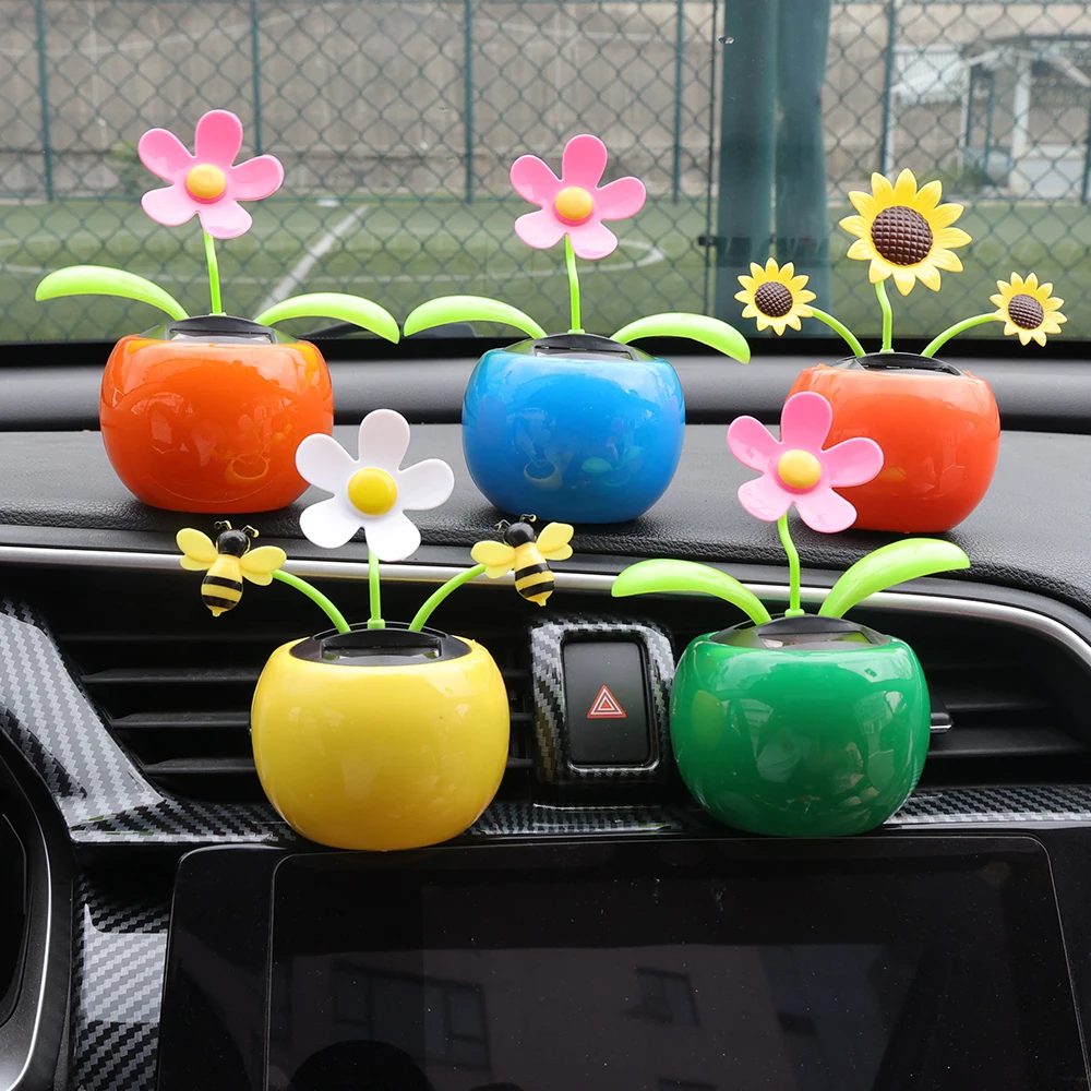 Car Ornament Solar Powered Dan - Gardening Tools Cute ulasan dan harga