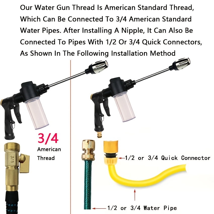 Garden Watering Gun Hose Nozzl - Gardening Tools Long ulasan dan harga