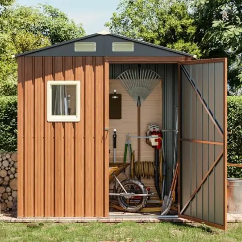 Outdoor Storage Shed 6x4 Ft, L - Gardening Tools ulasan dan harga