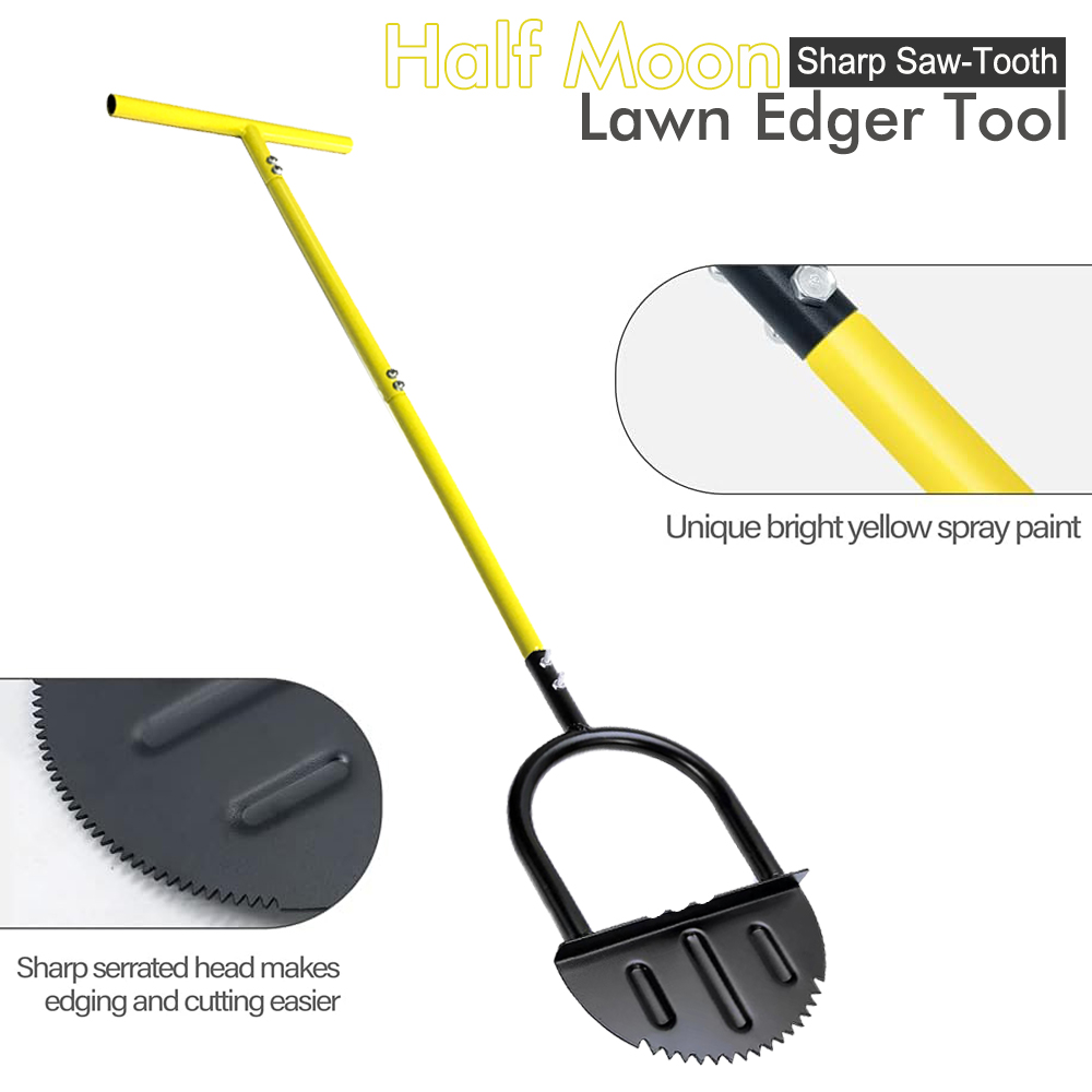 Half Moon Lawn Edger with Long - Gardening Tools Long ulasan dan harga